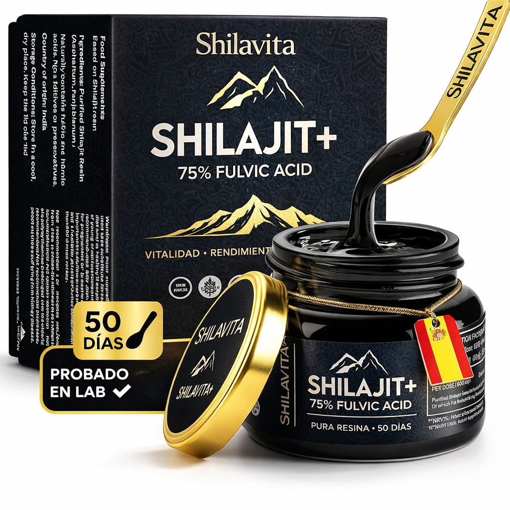 Shilajit Puro del Himalaya Refuerza Vitalidad